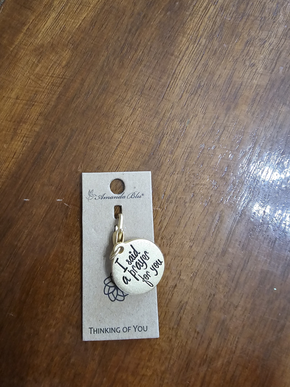 Amanda Blu Thinking Of You Prayer Charm - Picture 2 of 2